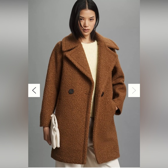 NVLT Flat Bouclé Double-Breasted Overcoat - Picture 4 of 4